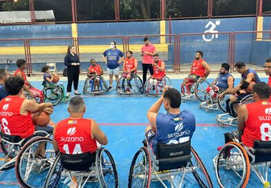 Suzano realiza doações de equipamentos esportivos para time de basquete em cadeira de rodas de Imperatriz