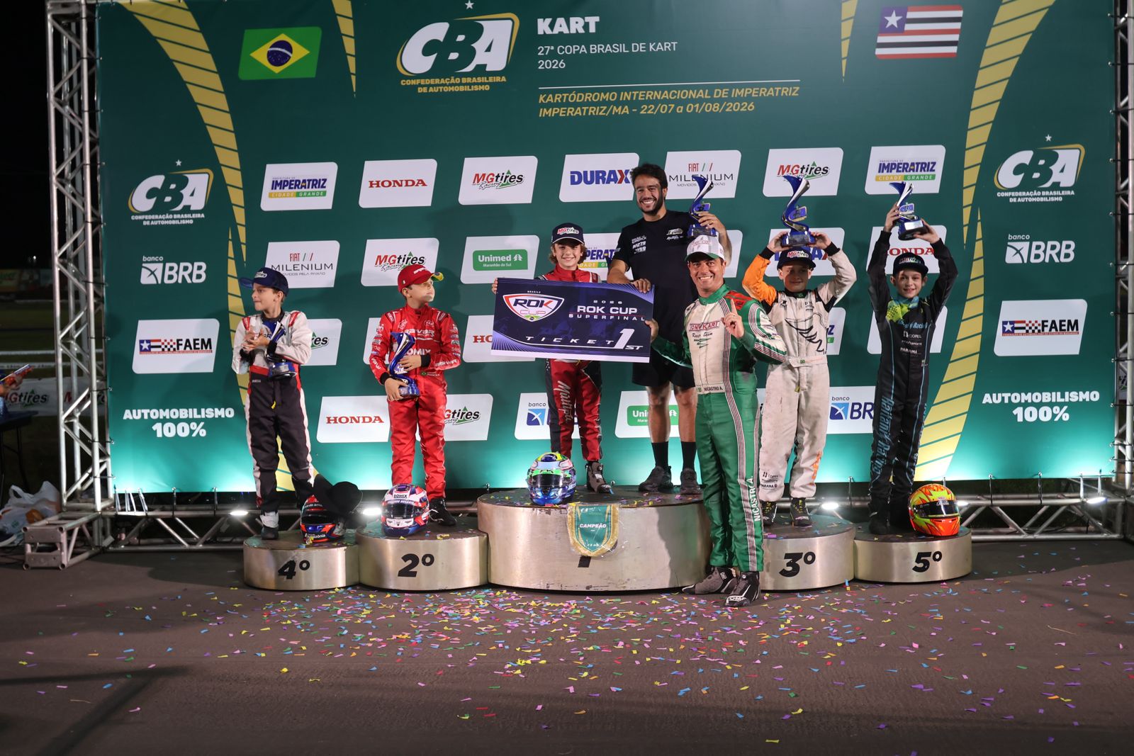 Copa Brasil de Kart da CBA chega ao fim em Imperatriz com sete campeões e recorde igualado