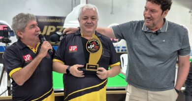 Jota é campeão do Campeonato JP 75 de Snooker Six Red.
