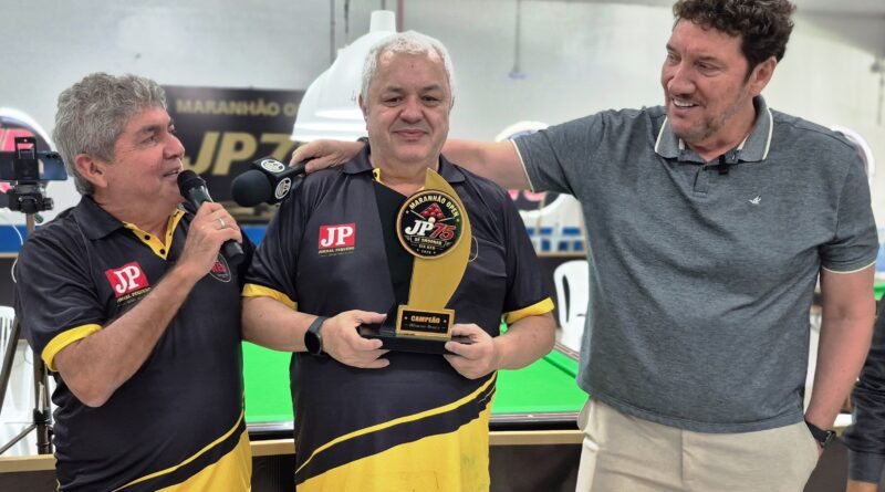 Jota é campeão do Campeonato JP 75 de Snooker Six Red.